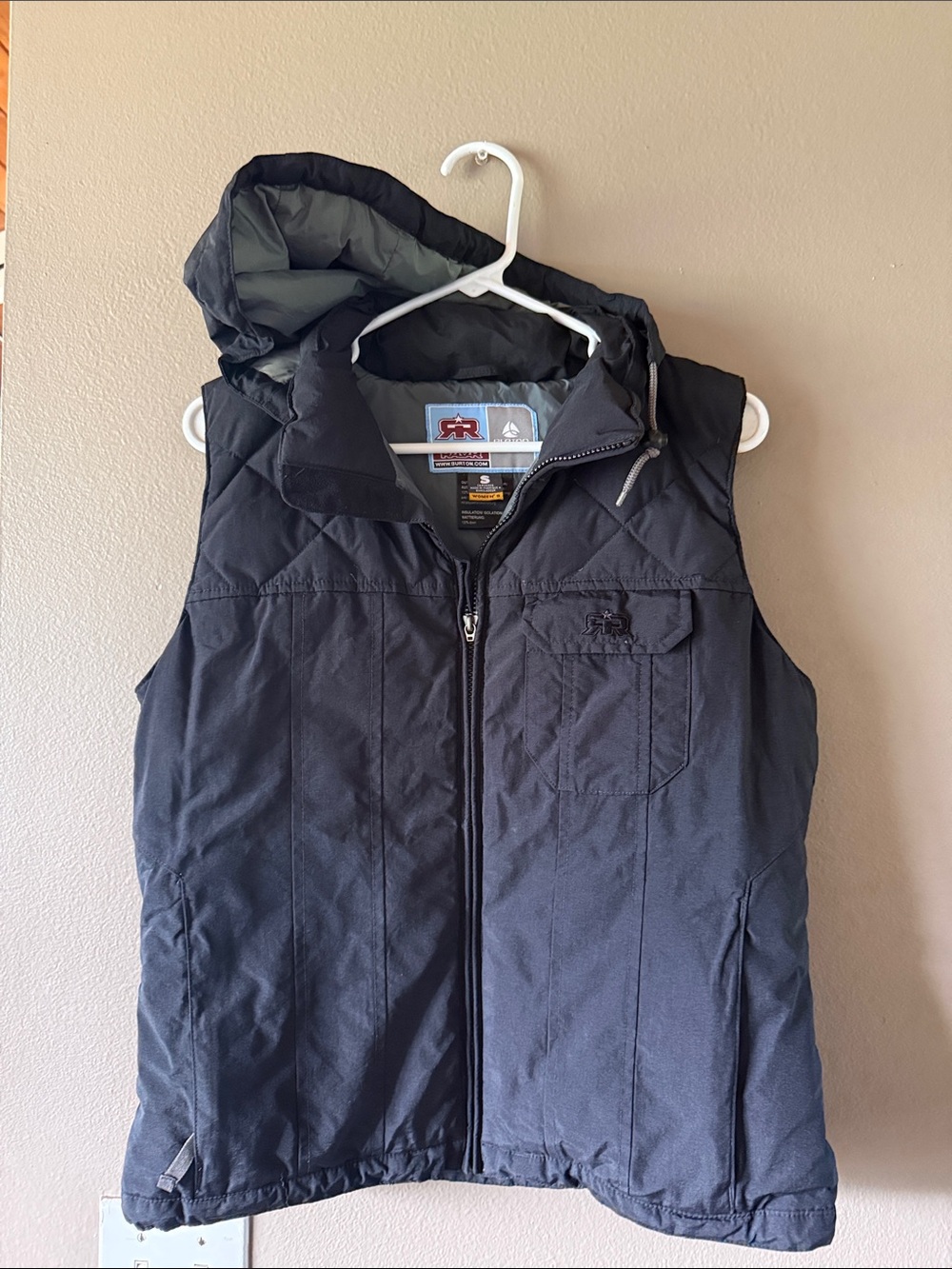 Burton Black Hooded Ski Vest